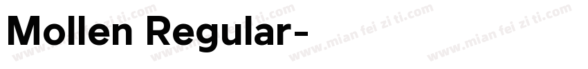 Mollen Regular字体转换